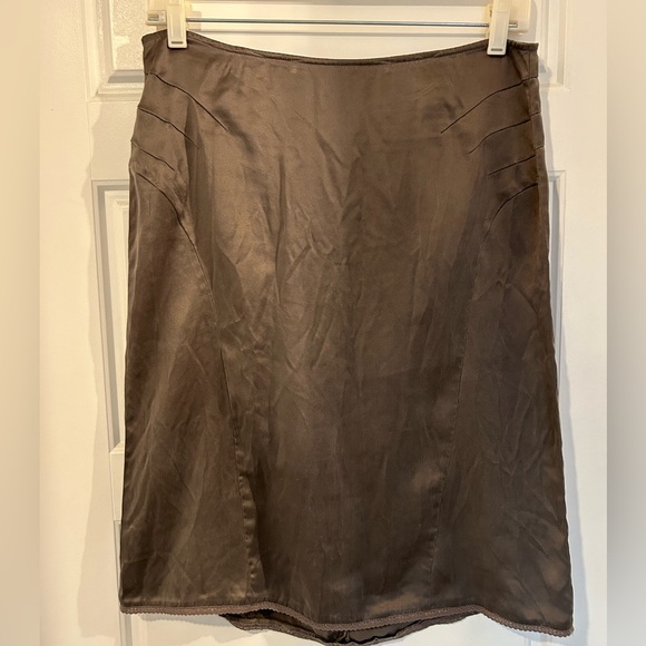 American Eagle gray silk skirt - Picture 1 of 4